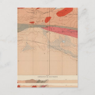 Detailliertes Geologie-Blatt XXIX Postkarte