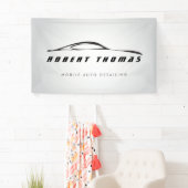 DETAILLIERTES GRAUES AUTO, AUTO-REPARATUR BANNER (Insitu)