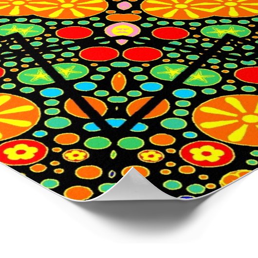 Detailliertes Mandala-Design Poster (Ecke)