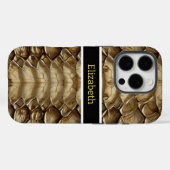 Detailliertes Schlangenhautmuster Case-Mate iPhone Hülle (Rückseite (Horizontal))