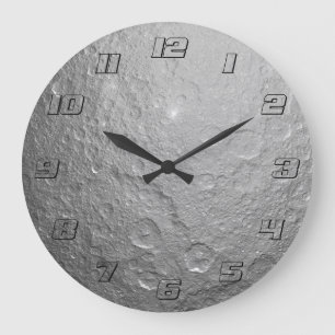 Detailliertes Vollmond-Foto   Hochauflösende Mondo Große Wanduhr