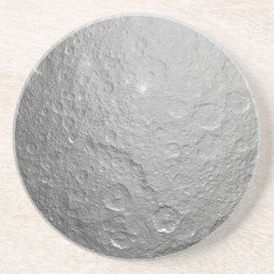 Detailliertes Vollmond-Foto Hochauflösende Mondo Sandstein Untersetzer
