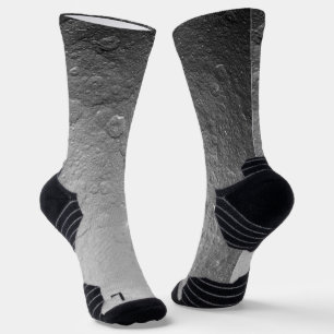 Detailliertes Vollmond-Foto Hochauflösende Mondo Socken