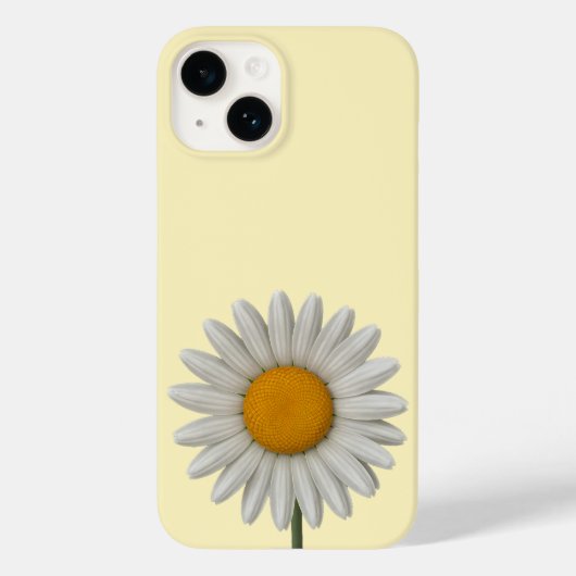 Detailliertes weißes Daisy botanisches Kunstdesign Case-Mate iPhone Hülle (Rückseite)