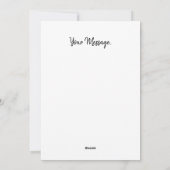 Detailliertes weißes Daisy botanisches Kunstdesign Feiertagskarte (Rückseite)