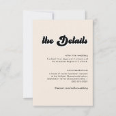 Detaillierungskarte zum Retro-70er Einladung (Vorderseite)