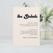 Detaillierungskarte zum Retro-70er Einladung (Stehend Vorderseite)