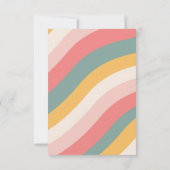 Detaillierungskarte zum Retro-70er Einladung (Rückseite)