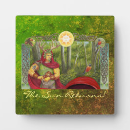 Detailportrait des keltischen Eichenkönigs Fotoplatte