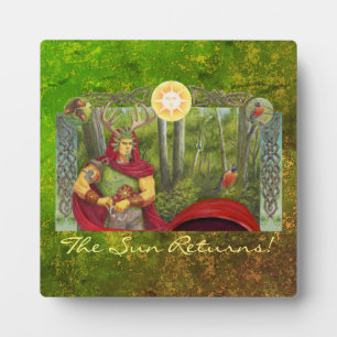 Detailportrait des keltischen Eichenkönigs Fotoplatte