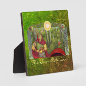 Detailportrait des keltischen Eichenkönigs Fotoplatte (Vorderseite)