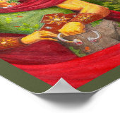 Detailportrait des keltischen Eichenkönigs Poster (Ecke)