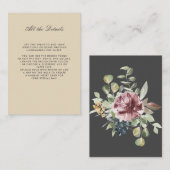 Detailrichtungen für die neutrale Farbe des BLUMEN Begleitkarte (Vorne/Hinten)