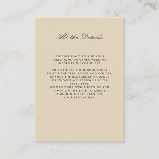 Detailrichtungen für die neutrale Farbe des BLUMEN Begleitkarte (Vorderseite)