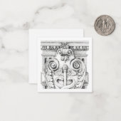 DETAILS 2,5" Square Flat Card Mitteilungskarte (Vorderseite/Rückseite Beispiel)