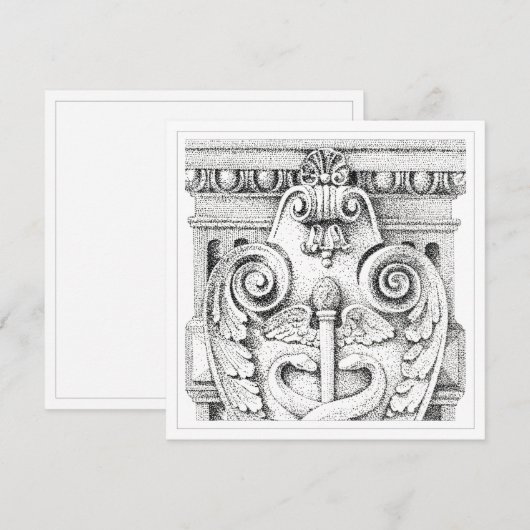 DETAILS 5.25" Square Flat Card Karte (Vorne/Hinten)