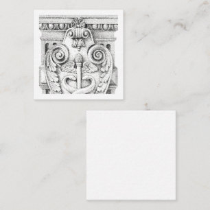 DETAILS 6,4 cm quadratische flache Karte