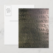 Details aus der Claudian-Tabelle Postkarte (Vorne/Hinten)