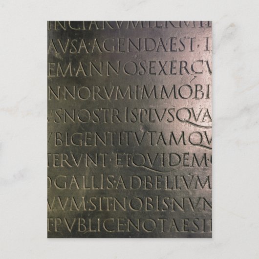 Details aus der Claudian-Tabelle Postkarte (Vorderseite)
