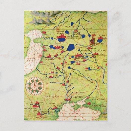 Details aus Europa und Zentralasien Postkarte (Vorderseite)