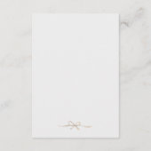 Details Beilage Rosa Hochzeitsglocken-Einladung  Begleitkarte (Rückseite)