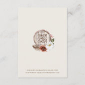 Details Blumenfarm Western Country Wedding Begleitkarte (Rückseite)