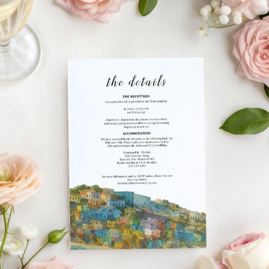 Details  Card- Puerto Rico Einladung