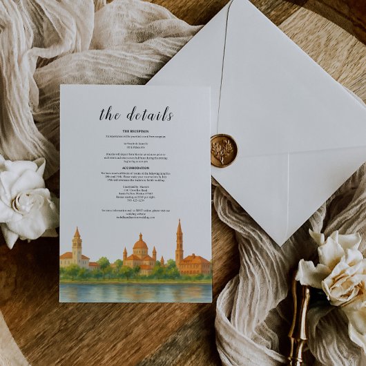 Details Card- St Augustine Einladung