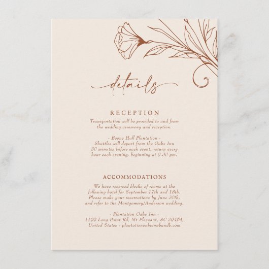 Details Card Terracotta Skriptinfo Begleitkarte (Vorderseite)