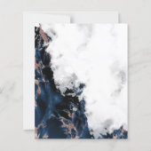 Details Dana Navy Blue Rose Gold Wasserfarbengeode (Rückseite)