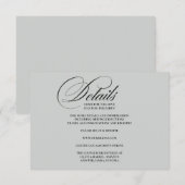 Details der Beilagekarte Begleitkarte (Vorne/Hinten)