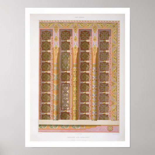 Details der großen Decke aus der Moschee von El- Poster (Vorne)