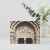 Details der Kirchenfassade mit den Postkarte (Stehend Vorderseite)