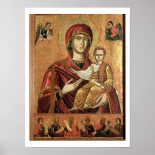 Details der Madonna und des Kindes aus den Iconost Poster