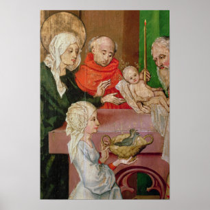 Details der Präsentation im Tempel Poster