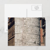 Details der Trajaner-Spalte Postkarte (Vorne/Hinten)