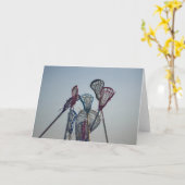 Details des Lacrossespiels Karte (Gelbe Blume)