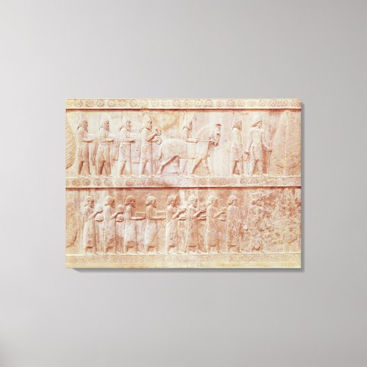 Details des Relieffries im Osten Leinwanddruck (Vorderseite)