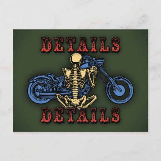 Details, Details... Postkarte (Vorderseite)