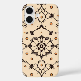 Details: Ein doodled Tapestry iPhone 16 Hülle