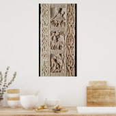 Details einer Säule Poster (Küche)