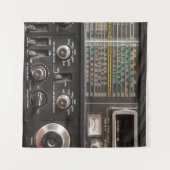 Details eines alten Funkempfängers Wandteppich (Vorderseite (Horizontal))