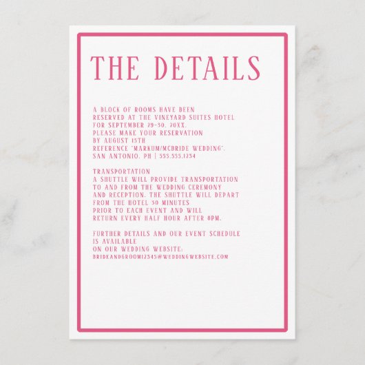 Details Einfache moderne, fett farbige Hexagon Geo Begleitkarte (Vorderseite)