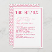 Details Einfache moderne, fett farbige Hexagon Geo Begleitkarte (Vorne/Hinten)