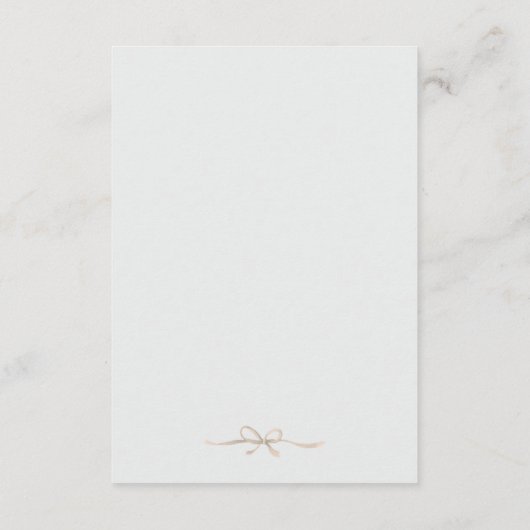 Details Einlage für Pink Wedding Bells Einladung (Rückseite)