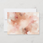 Details Elegante Rose Goldene Hochzeit RSVP Karte (Rückseite)