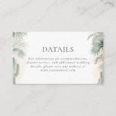 Details Hochzeiten Rosa mexikanischer Traum Begleitkarte (Vorderseite)