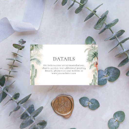 Details Hochzeiten Rosa mexikanischer Traum Begleitkarte