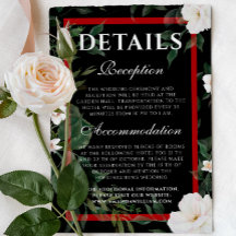 Details Hochzeiten Schwarz und Rot Elegant Weiße B