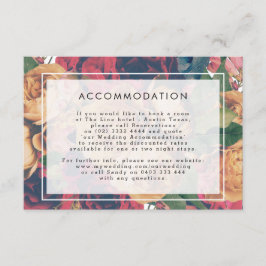 Details INFO Boho Floral Moderne Hochzeit Begleitkarte